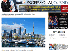 Tablet Screenshot of professionaljourney.com